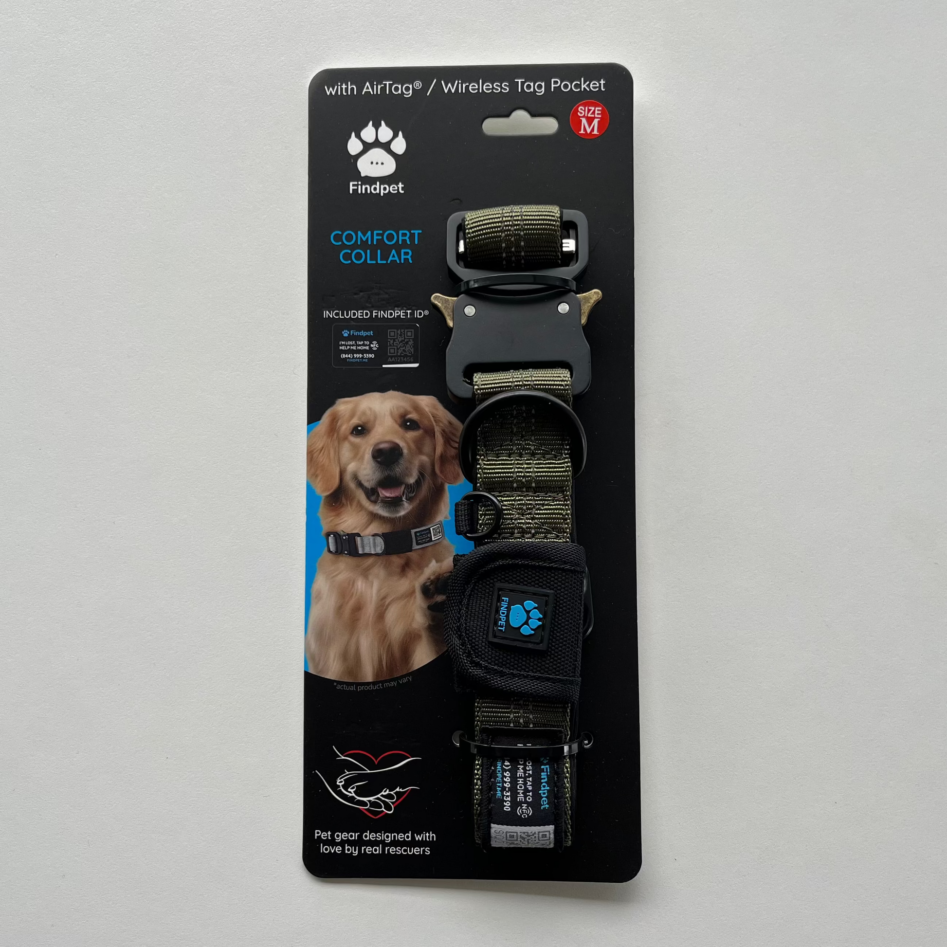 Findpet Collar With ID, Ollive