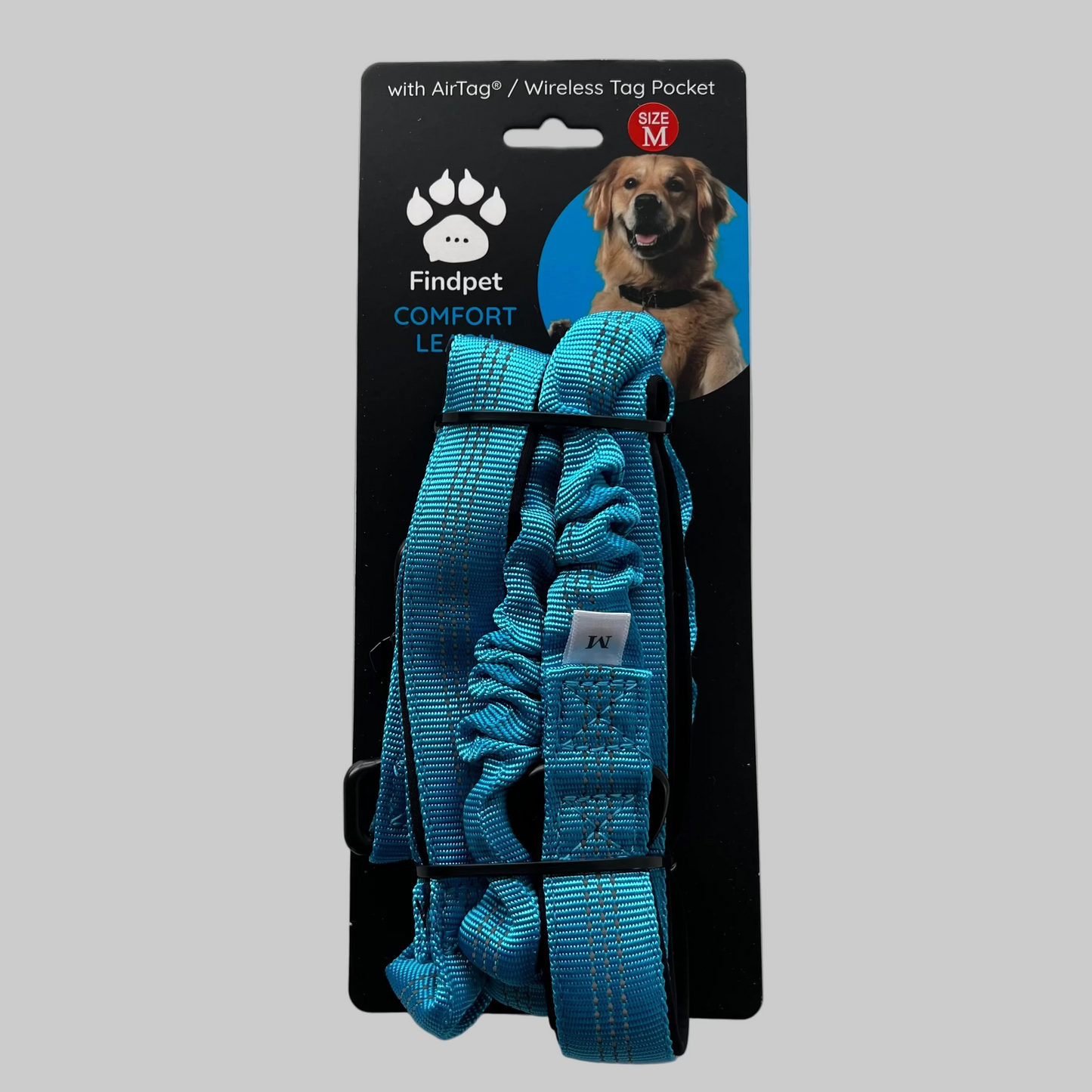 Findpet Leash, Light Blue