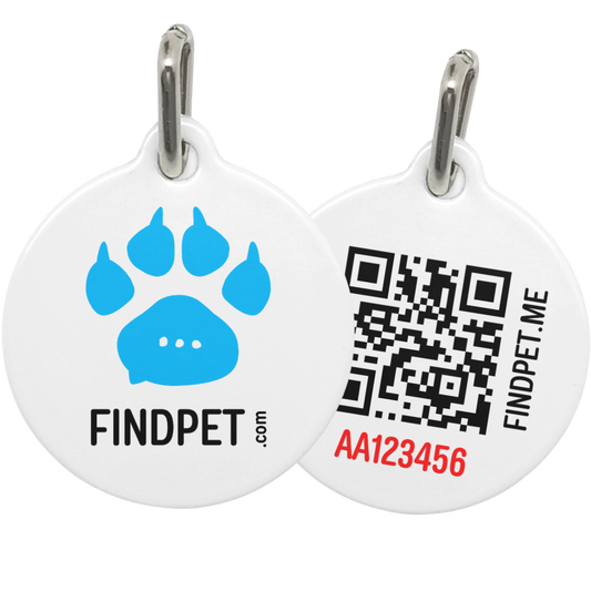 Findpet tag with QR code and pet passport (Original)