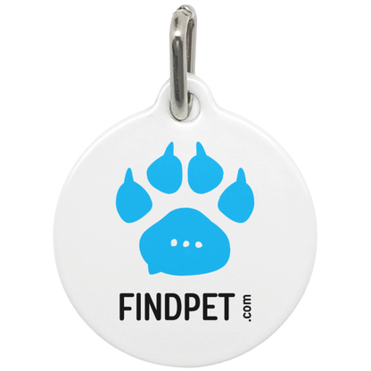 Blue Findpet QR code pet ID tag, alternate product view