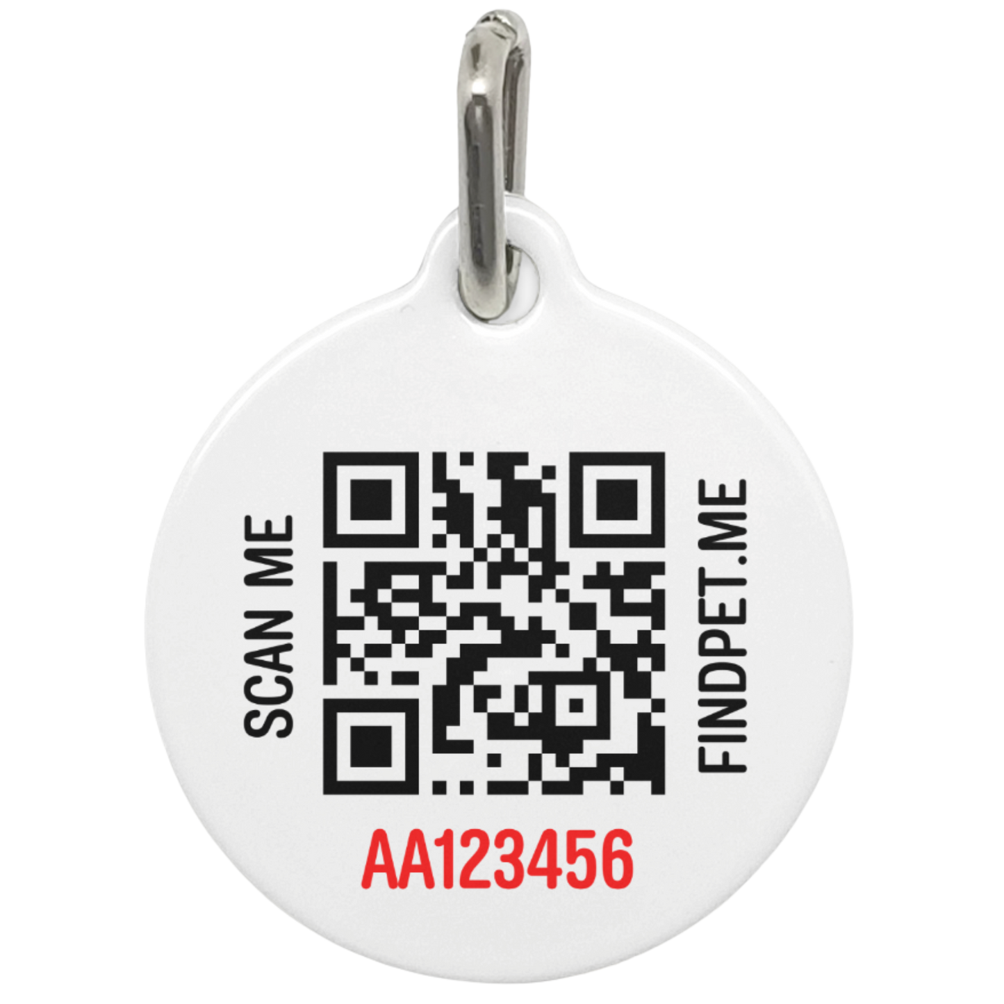 Findpet tag with QR code and pet passport (Original)